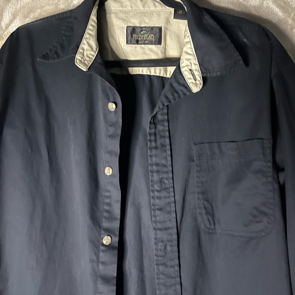 REDHEAD MEN’S LONG-SLEEVE BUTTON UP SHIRT - Picture 2 of 15